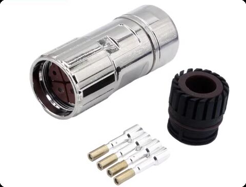 Applicable for Siemens V90 servo power line straight plug 4-core connector 6FX2003-0LL13/0LL13