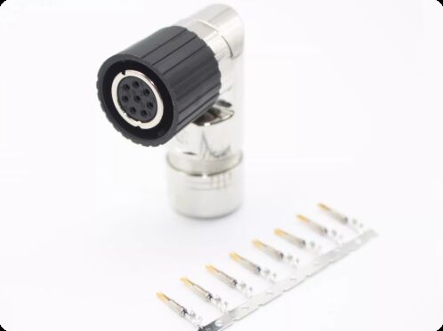 Suitable for Siemens V90 servo encoder plug, 8-pin elbow, 2-lock position, 6FX2003-0SL11 connector