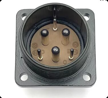 9-core Servo Motor Connector with Silver Contact Plating and US Military Standard Aviation Plug