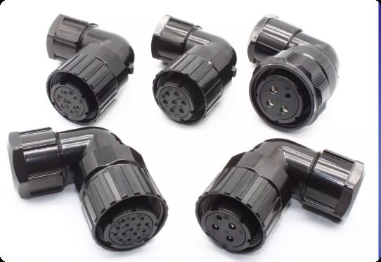 GSK Huada Maxin Servo Motor Connector with 4-pin 7-pin 15-pin Encoder Plug for Panel or Cable Mount and Silver/Gold Plated Pins