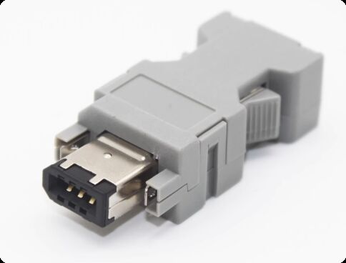 6-pin IEEE1394 Servo Motor Connector SM-6P Compatible with Delta CN3, Yaskawa CN2, Panasonic and Operating from -40℃ to +105℃