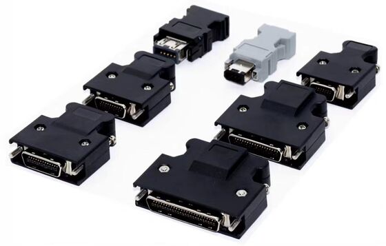 Servo SCSI Connector with 1000V Voltage Rating for Industrial Automation Featuring 6PIN and 7PIN Insulation Resistance