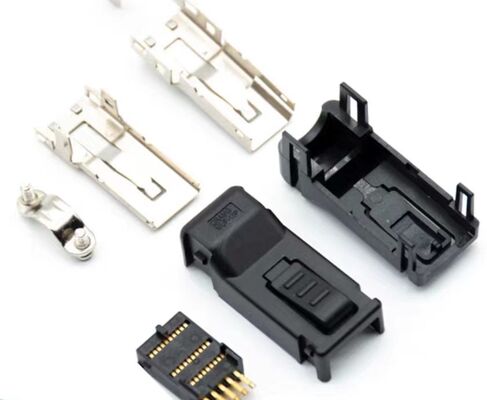 Servo Motor Connector with 1000V Voltage Rating Silver/Gold Plated Pins for Panel or Cable Mount