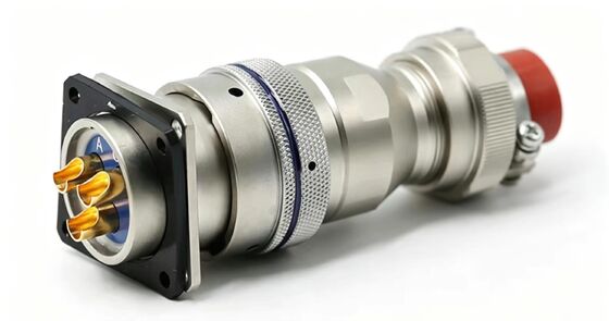 K Series 3-Core Servo Motor Connector with 1000V Voltage Rating for Industrial Automation and 18-24 AWG Wire Gauge