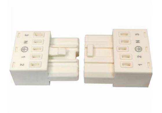 Conector de luz LED 5PIN 7PIN 450V 16A inserção branca